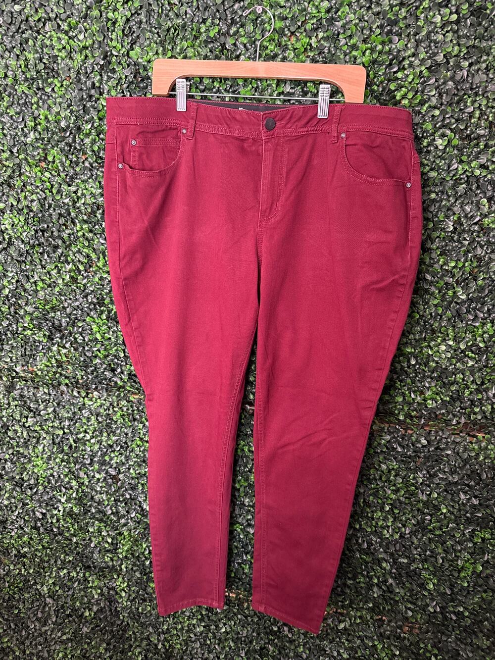 EST. 1946 Denim, Maroon Pants, Classic, Women’s size 20W